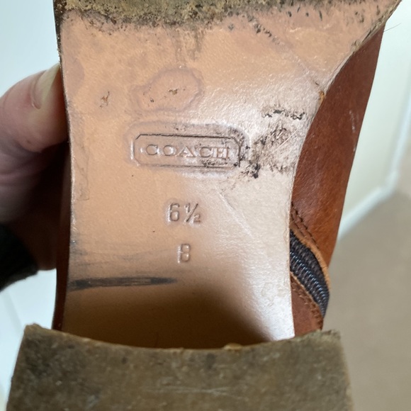 Coach Brown Riding Boots Size 6.5 - Picture 5 of 8